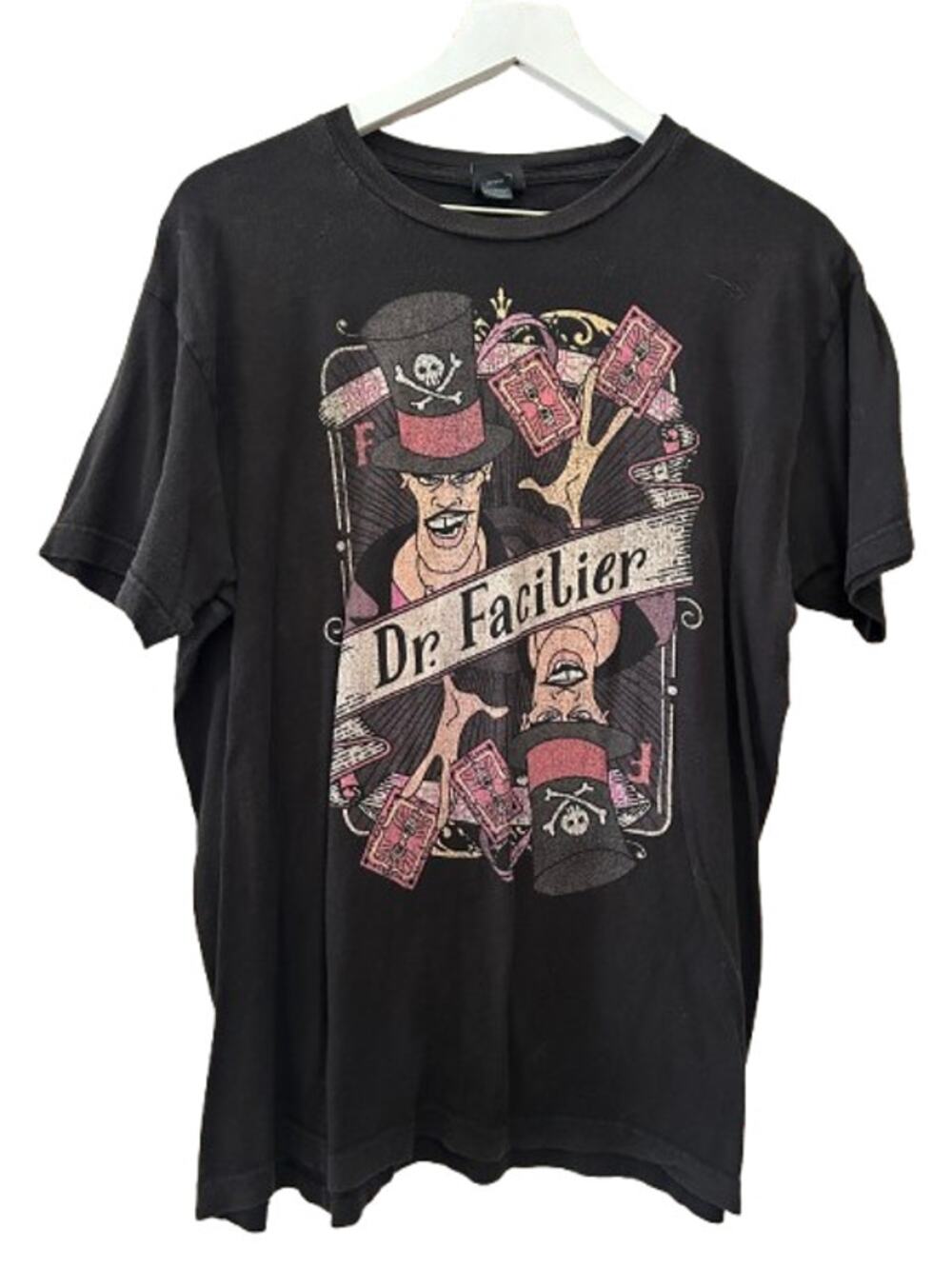 DISNEY Dr. Facilier The Princess And The Frog Graphic T-Shirt Mens L Black